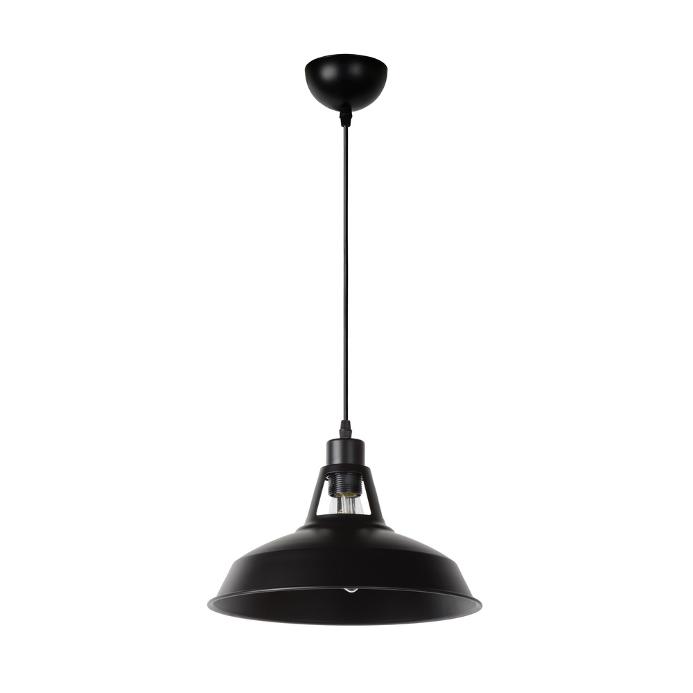 Lucide Industriele hanglampBrassy-Bis zwart Ø 31cm - 43401/31/30